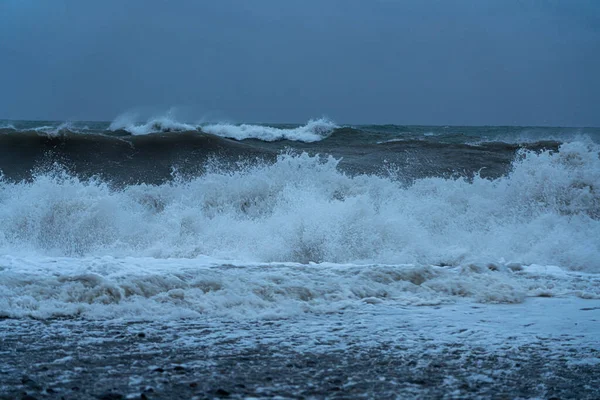 Καταιγίδα Στη Μαύρη Θάλασσα Στο Batumi Στις Μαΐου 2021 — Φωτογραφία Αρχείου