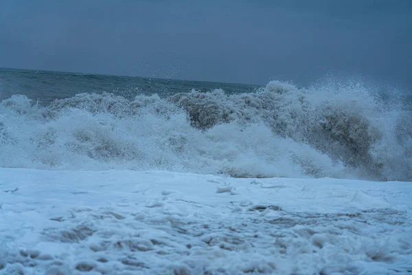 Sturm Auf Dem Schwarzen Meer Batumi Mai 2021 — Stockfoto