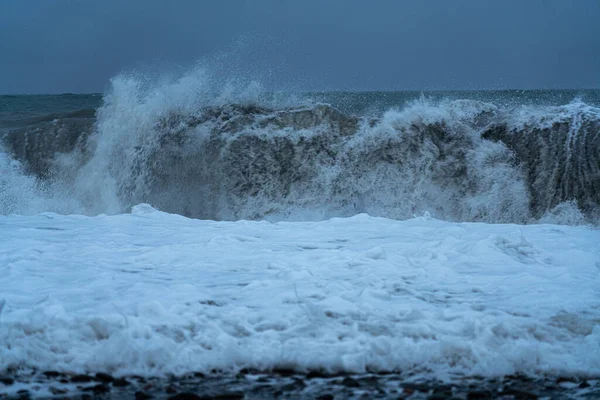 Tempête Sur Mer Noire Batoumi Mai 2021 — Photo