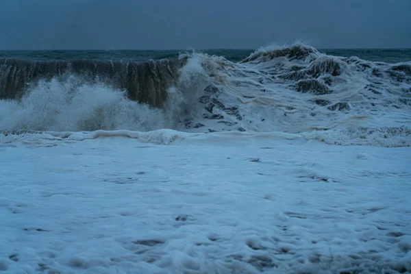 Tempête Sur Mer Noire Batoumi Mai 2021 — Photo