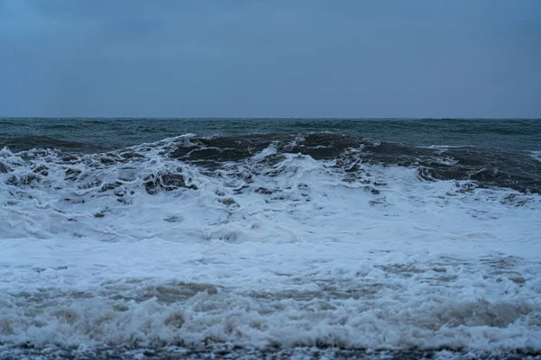 Καταιγίδα Στη Μαύρη Θάλασσα Στο Batumi Στις Μαΐου 2021 — Φωτογραφία Αρχείου