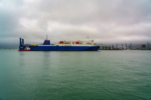 Batumi Geórgia Maio 2021 Navio Kaunas Entra Porto — Fotografia de Stock