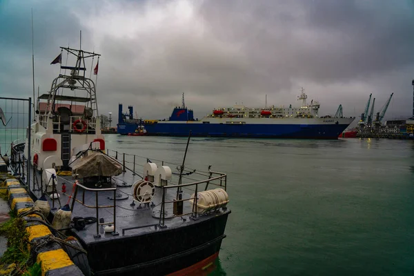 Batumi Geórgia Maio 2021 Navio Kaunas Entra Porto — Fotografia de Stock