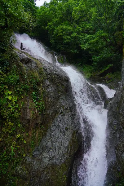 萨皮村第一个被召唤的安德鲁的瀑布 — 图库照片