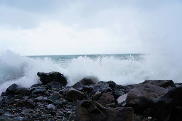 Svår Storm Svarta Havet — Stockfoto