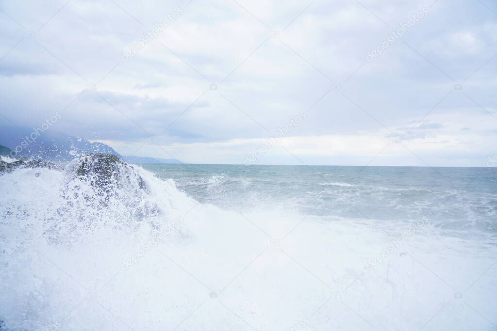 severe storm on the Black Sea