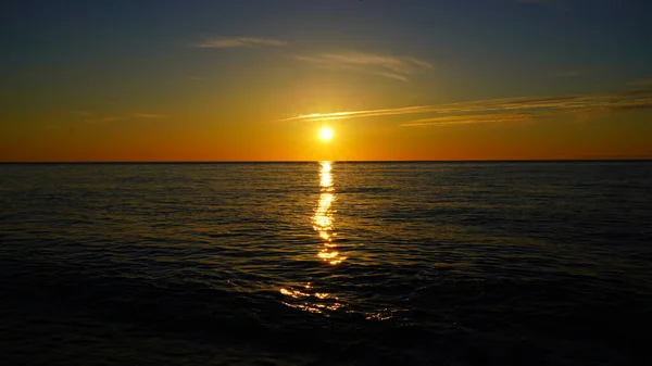 Por Sol Mar Negro Junho — Fotografia de Stock