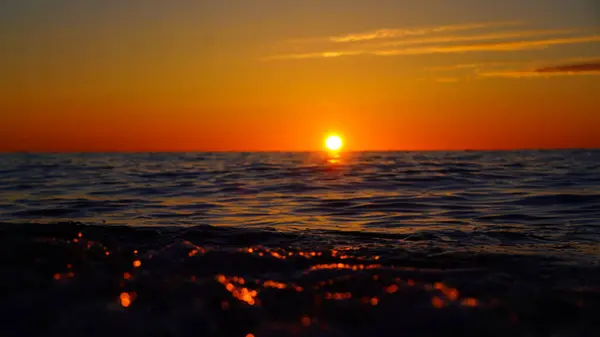 Solnedgång Svarta Havet Juni — Stockfoto