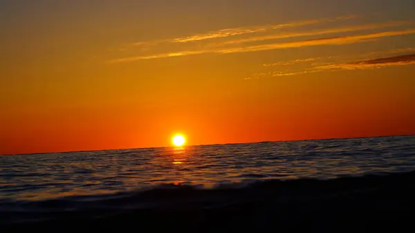 Sonnenuntergang Schwarzen Meer Juni — Stockfoto