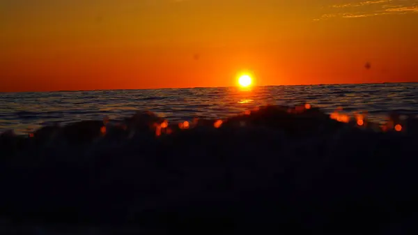 Tramonto Sul Mar Nero Giugno — Foto Stock