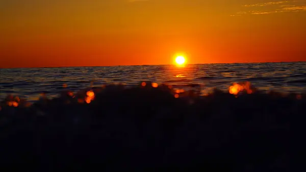 Tramonto Sul Mar Nero Giugno — Foto Stock