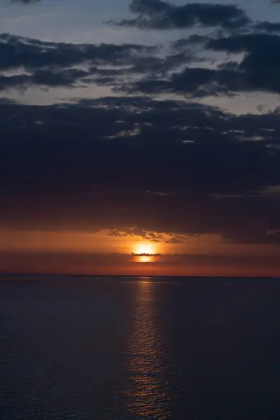 Zachód Słońca Nad Morzem Czarnym Maju — Zdjęcie stockowe