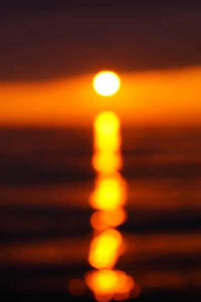 Orange Sun Out Focus — Stock Photo, Image