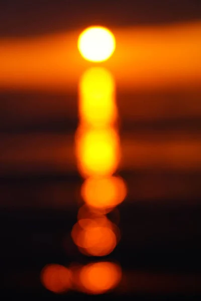 Orange Sun Out Focus — Stock Photo, Image