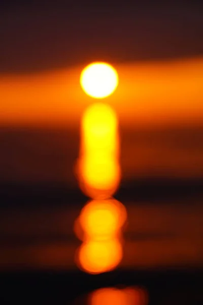 Orange Sun Out Focus — Stock Photo, Image