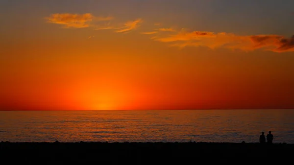 Batumi Georgia May 2021 Sunset Sea — Stock Photo, Image