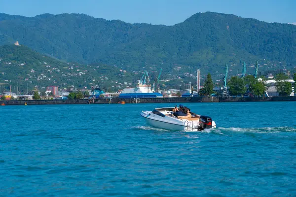 Batumi Georgia June 2021 Boat Trip Tourists — Stock Photo, Image