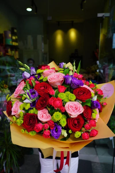 Beau Bouquet Fleurs Colorées — Photo