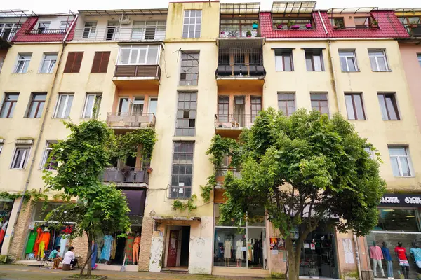 Batumi Georgië Juli 2021 Typisch Appartementencomplex Van Adjara — Stockfoto