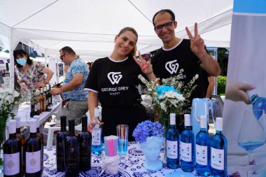 Batumi, Gürcistan - 06 Ağustos 2021: Halk Sanatları Fuarı