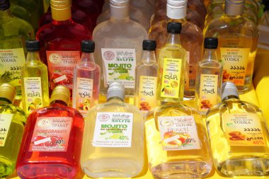 Batumi, Gürcistan - 06 Ağustos 2021: Halk Sanatları Fuarı