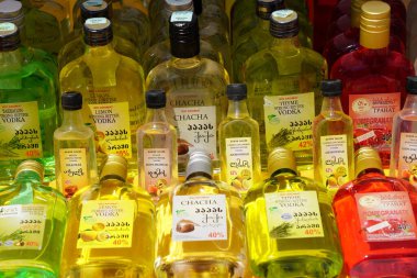 Batumi, Gürcistan - 06 Ağustos 2021: Halk Sanatları Fuarı