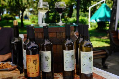 Batumi, Gürcistan - 06 Ağustos 2021: Halk Sanatları Fuarı