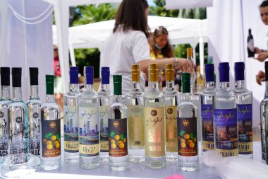 Batumi, Gürcistan - 06 Ağustos 2021: Halk Sanatları Fuarı