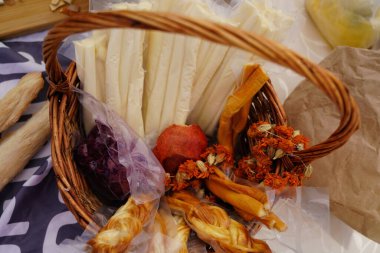 Batumi, Gürcistan - 06 Ağustos 2021: Halk Sanatları Fuarı