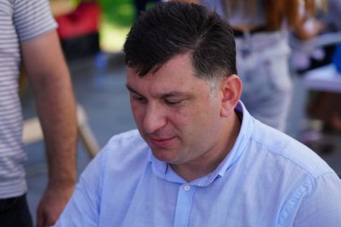 Batumi, Gürcistan - 06 Ağustos 2021: Halk Sanatları Fuarı