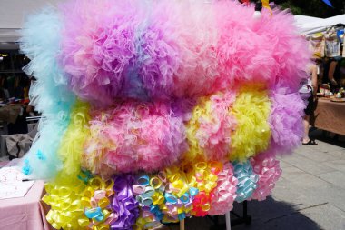 Batumi, Gürcistan - 06 Ağustos 2021: Halk Sanatları Fuarı