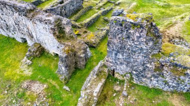 Batum 'daki Petra Kalesi İHA ile, Adjara, Georgia