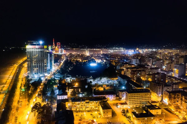 Vue Aérienne Nuit Batoumi Adjara Géorgie — Photo