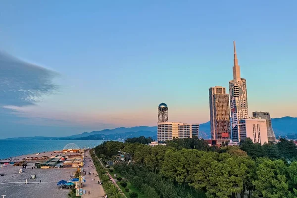 Batumi Geórgia Abril 2021 Hotel Meridien Vista Aérea — Fotografia de Stock