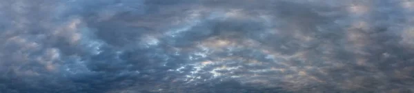 Nuvens Chuva Cinza Grande Panorama — Fotografia de Stock