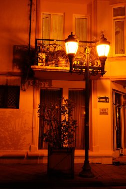 Batumi, Gürcistan - 10 Ağustos: Geceleri eski şehir