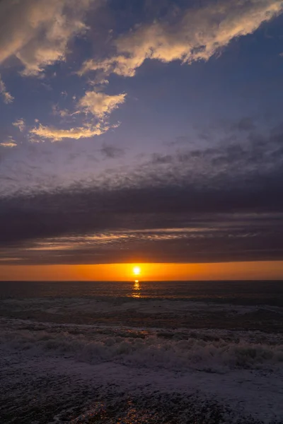 Puesta Sol Mar Negro Abril — Foto de Stock
