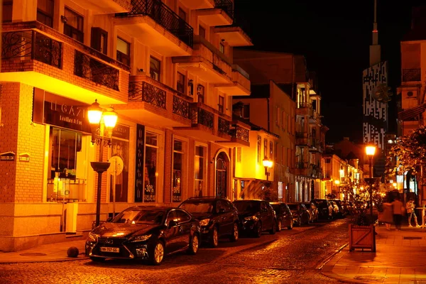 Batumi Gruzja Sierpnia Stare Miasto Nocą — Zdjęcie stockowe