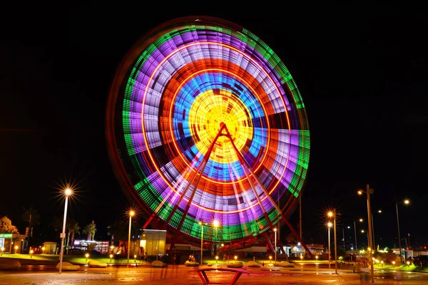 Batumi Georgia August Ferris Wheel Night — Stock Photo, Image