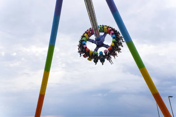 Batumi Georgia August 2021 People Ride Attraction — Stock Photo, Image