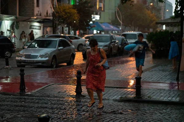 Batumi Georgien August 2021 Regen Der Stadt — Stockfoto