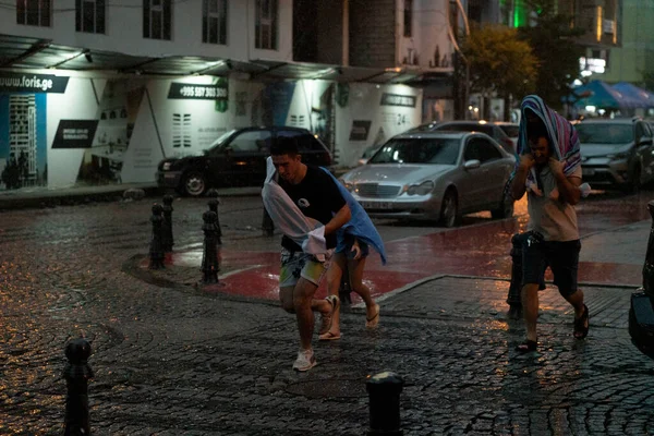 Batumi Georgien August 2021 Regen Der Stadt — Stockfoto