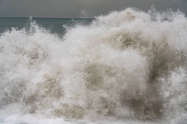 Batumi Georgia February 2021 Storm Black Sea Huge Waves — Stock Photo, Image