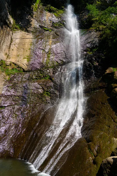 Самый Красивый Водопад Махунцети Грузия — стоковое фото