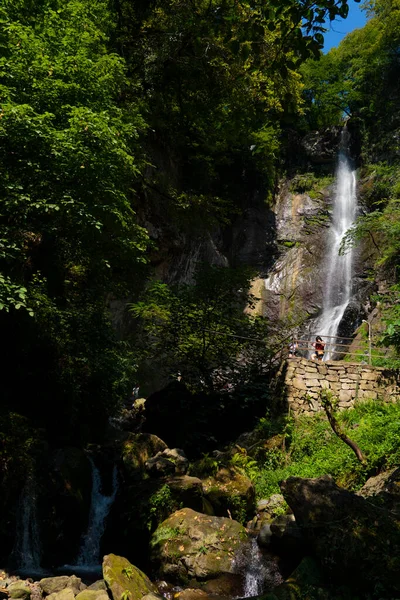 美丽的瀑布Makhuntseti 格鲁吉亚Adjara — 图库照片