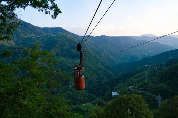 Khulo Geórgia Agosto 2021 Teleférico Nas Montanhas — Fotografia de Stock