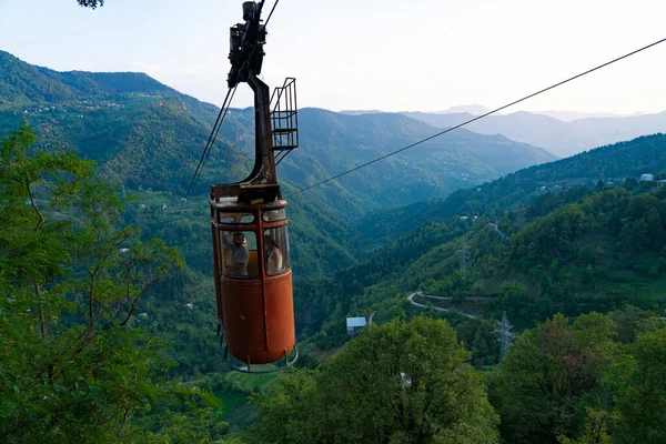 Khulo Geórgia Agosto 2021 Teleférico Nas Montanhas — Fotografia de Stock