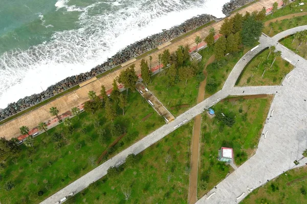 Batumi Stad Vanuit Lucht Gezien Adjara Georgië — Stockfoto