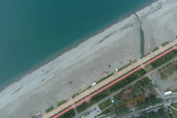 Uferweg Von Batumi Adschara Georgien Aero Ansicht — Stockfoto