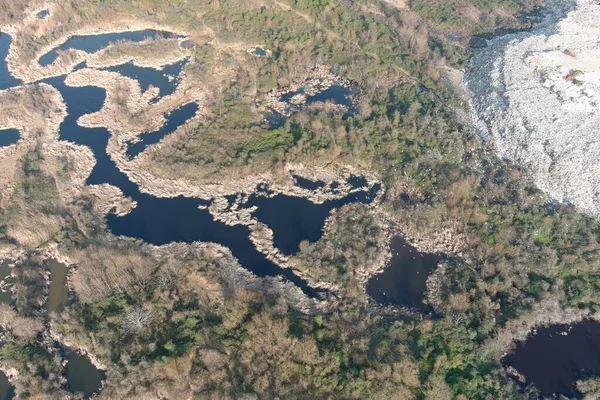 Chorokhi Rivier Van Een Drone Adjara Georgië — Stockfoto